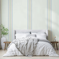 Soft pastel stripe wallpaper for walls
