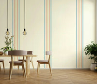 Summer-inspired stripe wallpaper pattern
