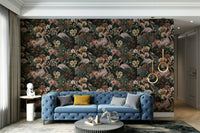 Decorative flamingo floral design

