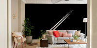 A graceful subtle pattern wall mural in timeless tones.


