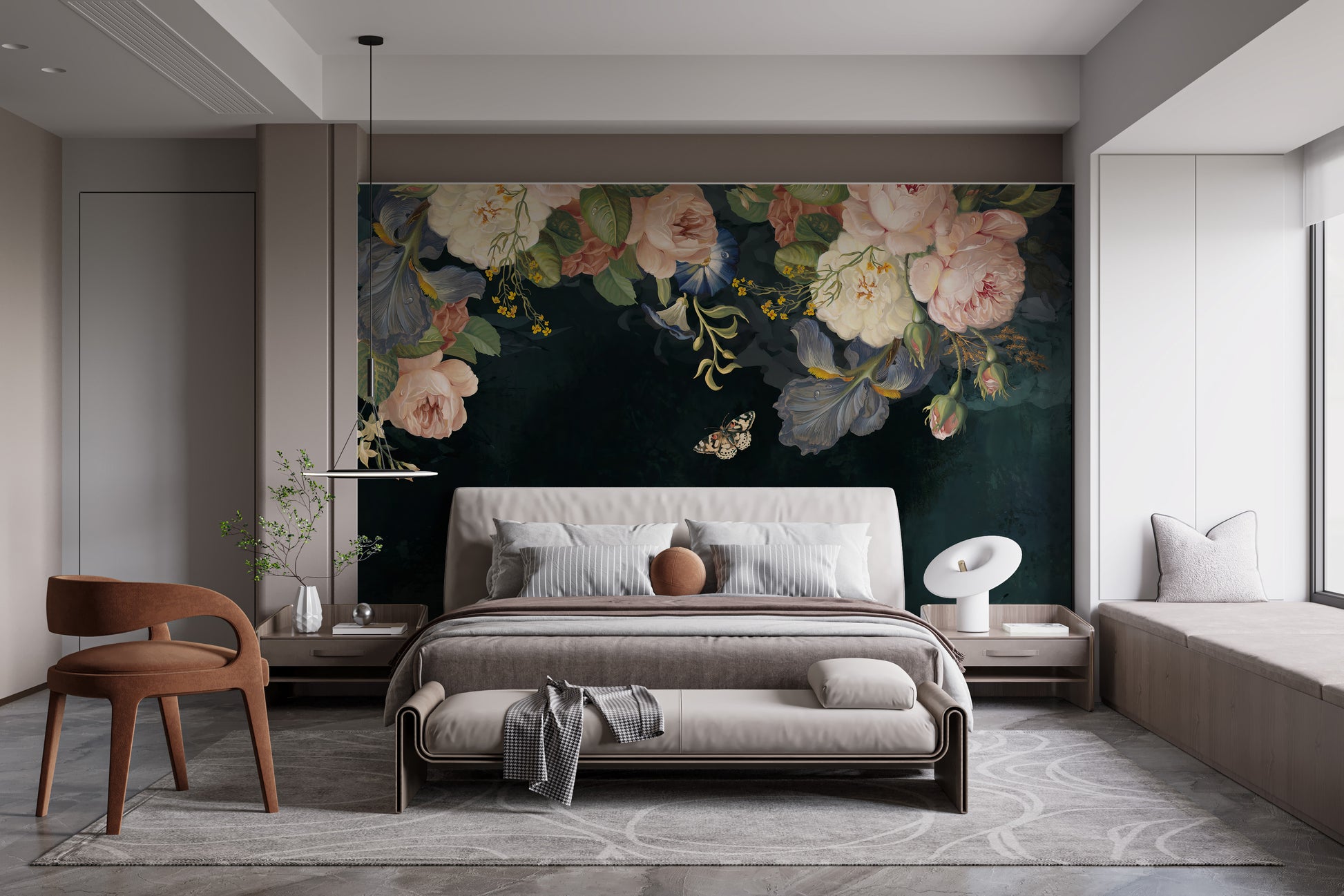 Floral Archway Wallpaper Mural
