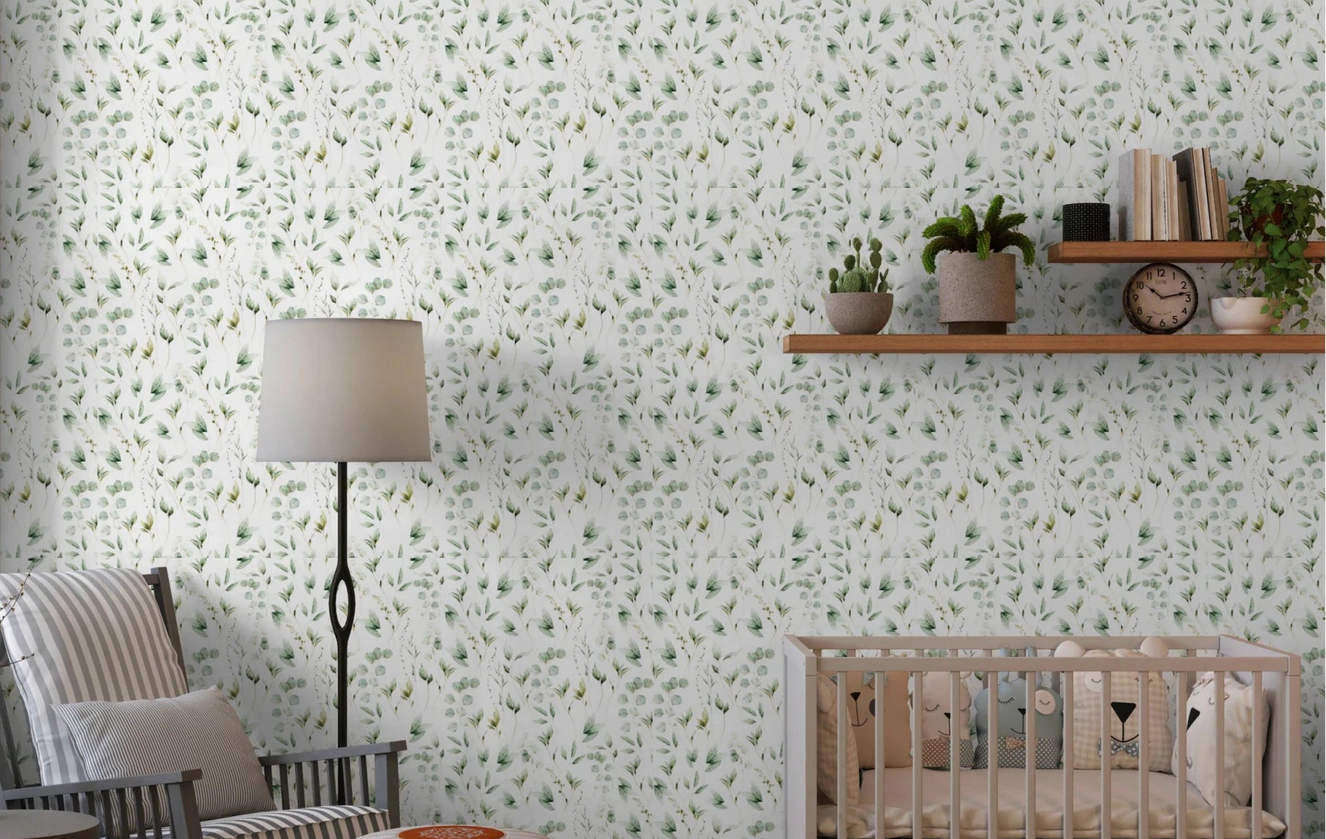Floral Eucalyptus Dreams Wallpaper⁠