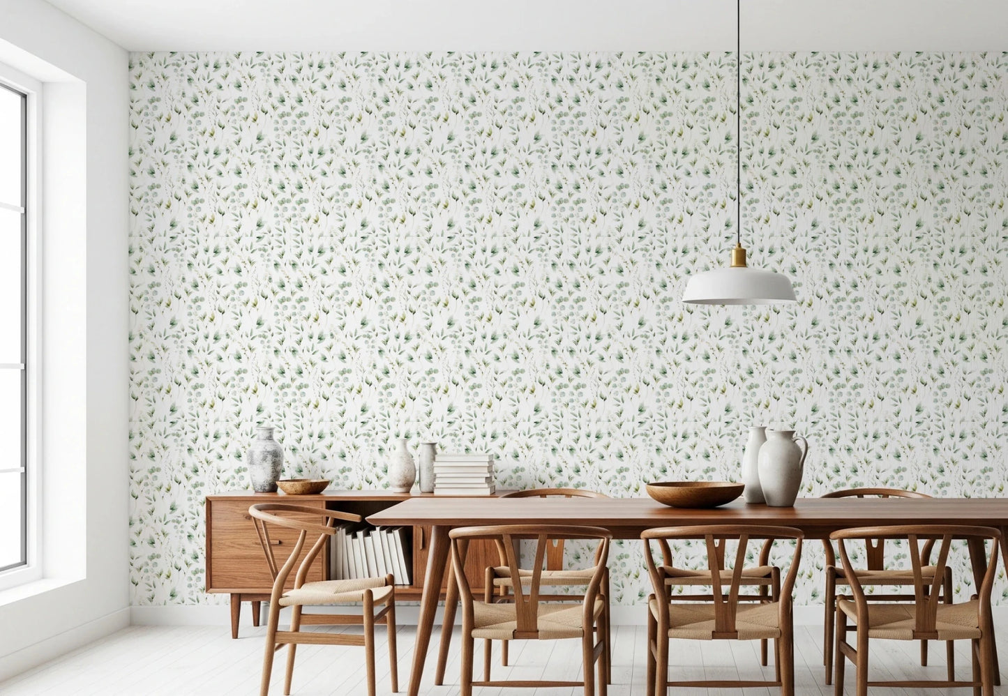 Floral Eucalyptus Dreams Wallpaper⁠
