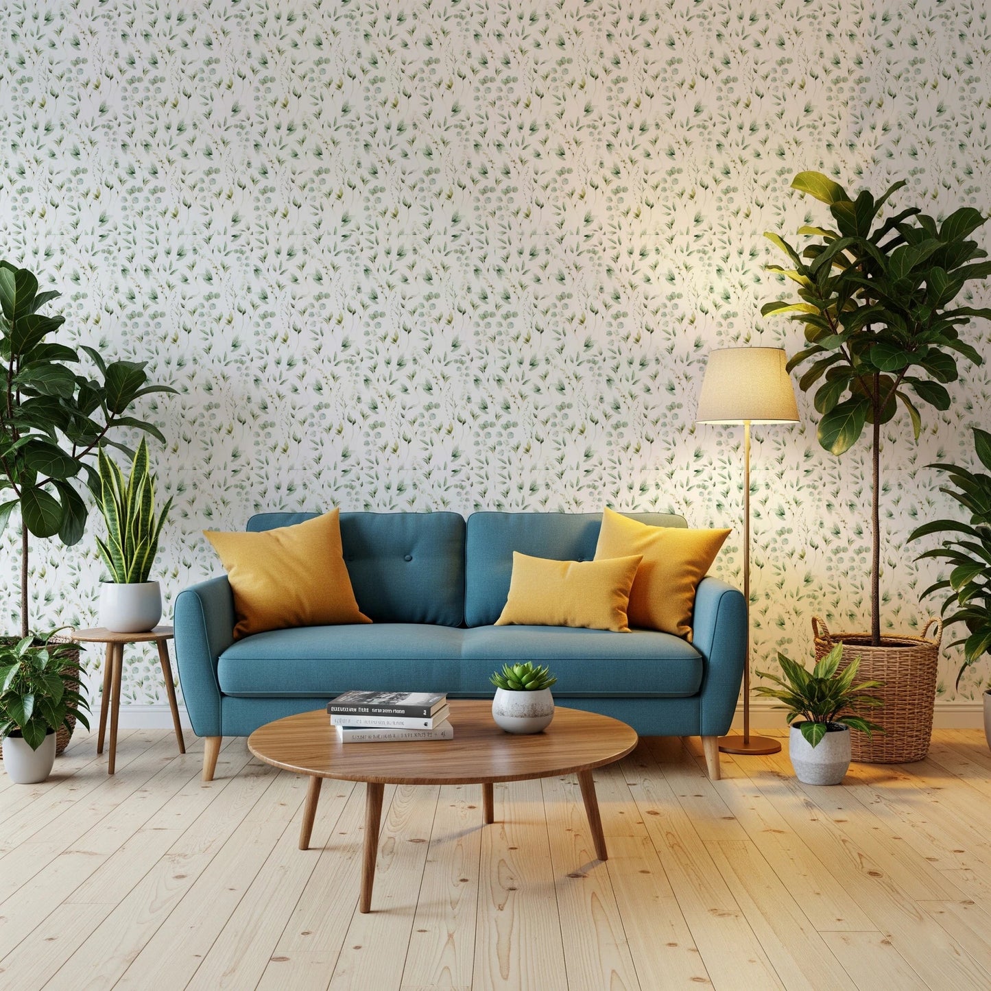 Floral Eucalyptus Dreams Wallpaper⁠