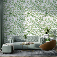Wallpaper with a unique, natural botanical design

