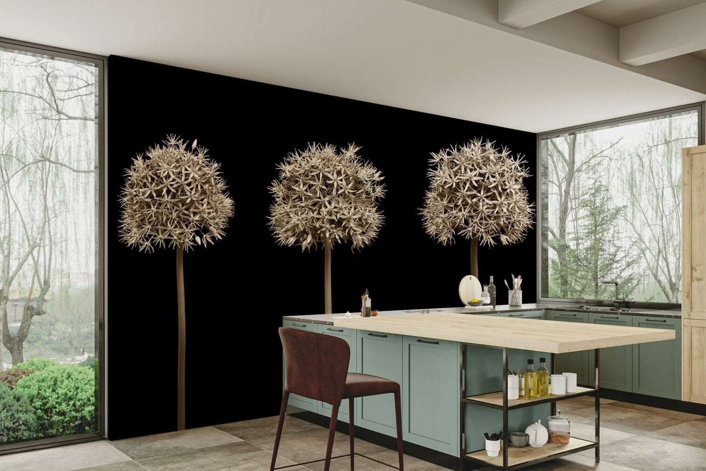 Modern and sophisticated aesthetic.

