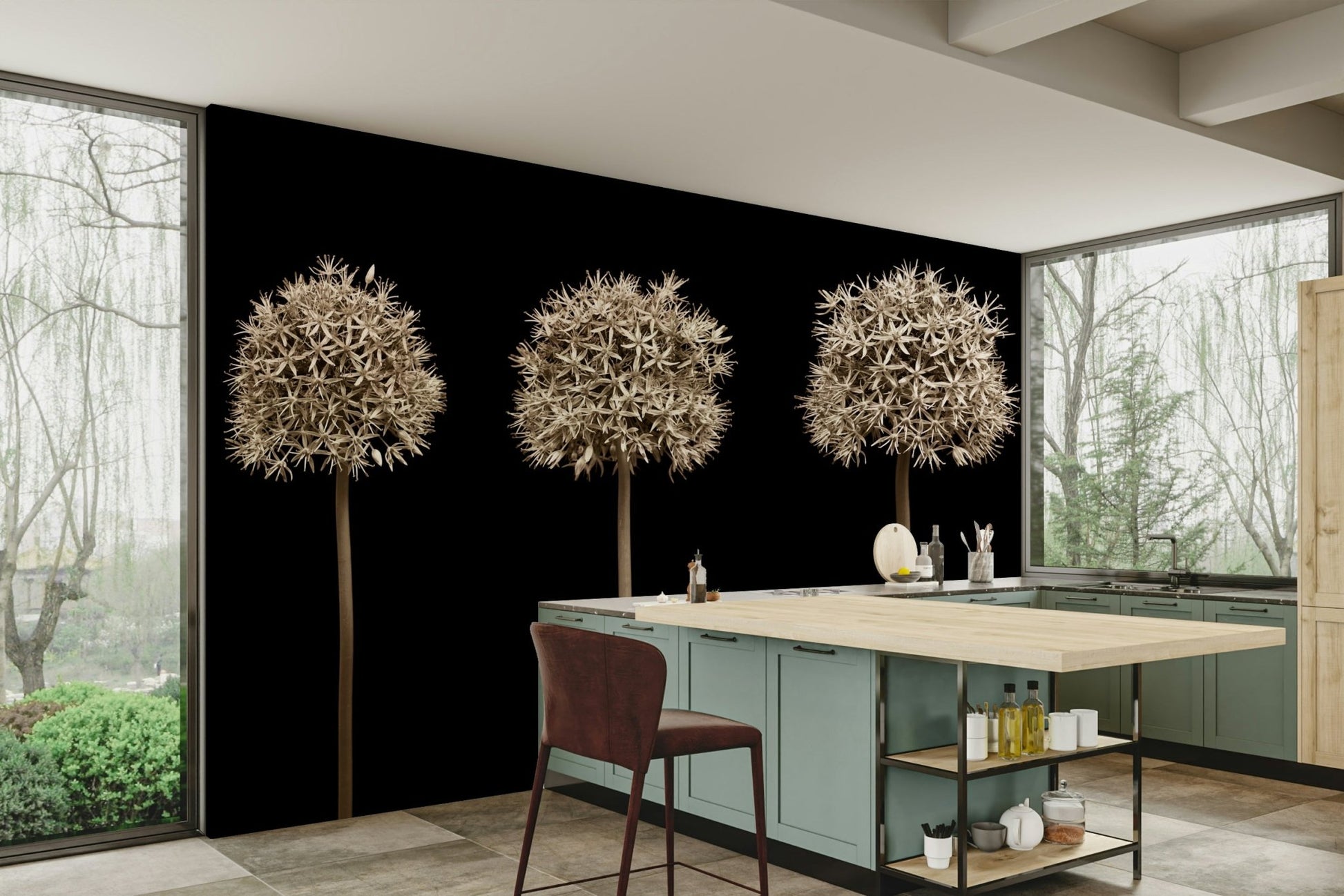 Modern and sophisticated aesthetic.

