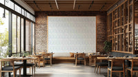 Subtle floral stillness wallpaper for walls in pastel blue

