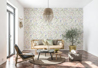 Botanical Floral Watercolor Whispers wall paper sweet peas.