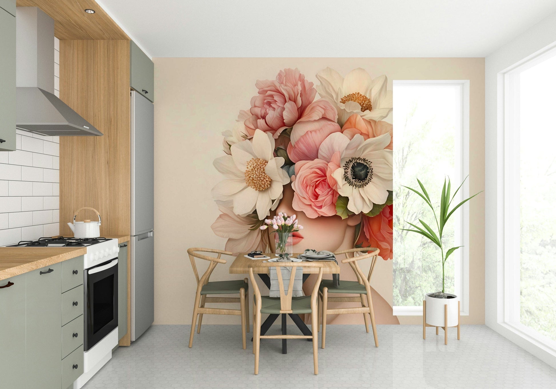 The petals are soft and delicate, with a sense of texture and layering.
