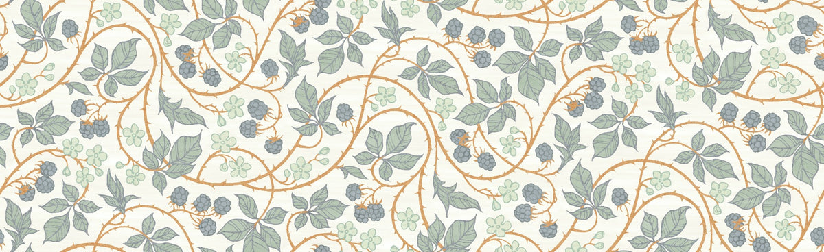 Trendy Colorful Blackberry Leaves Wallpaper for Walls