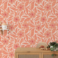 Artistic flowers dance wallpaper mural for bold statement walls.
