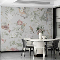 Flower wall mural with petals

