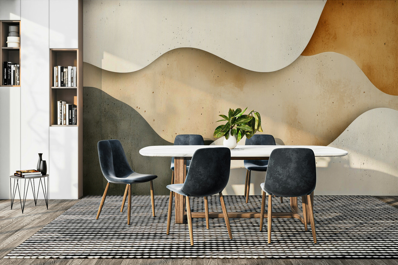 Fluid Sand Forms wall mural

