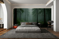 Soft wilderness scene mural

