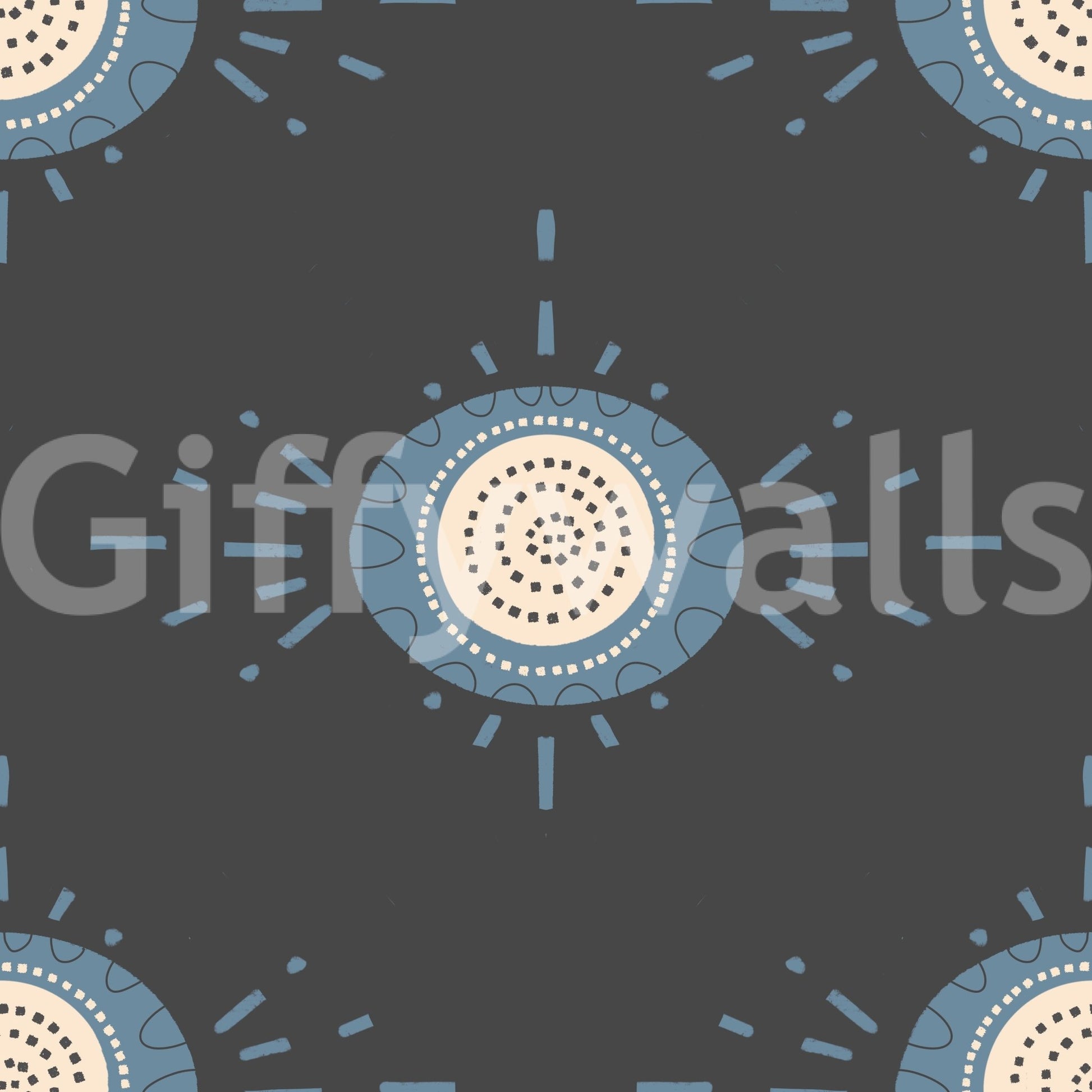 Floral patterns in dusty blue and cream adding elegance to any room

