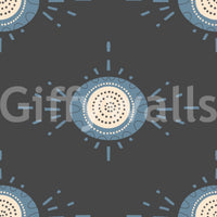 Floral patterns in dusty blue and cream adding elegance to any room

