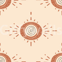 Mid-mod floral wallpaper adding warmth and style to your walls


