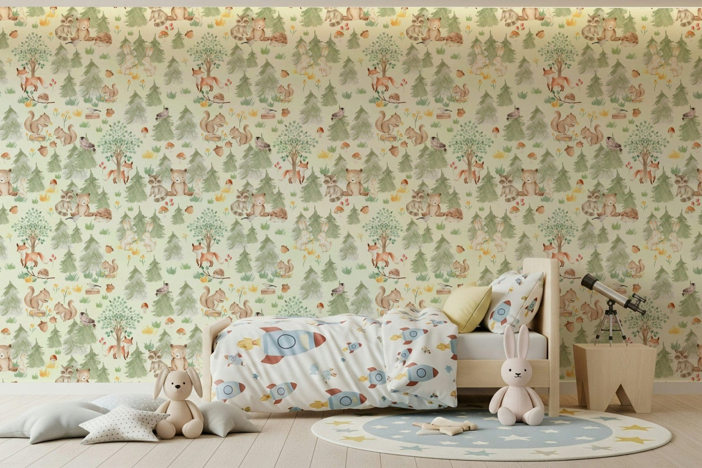 Cozy wall decor featuring adorable wildlife scenes.