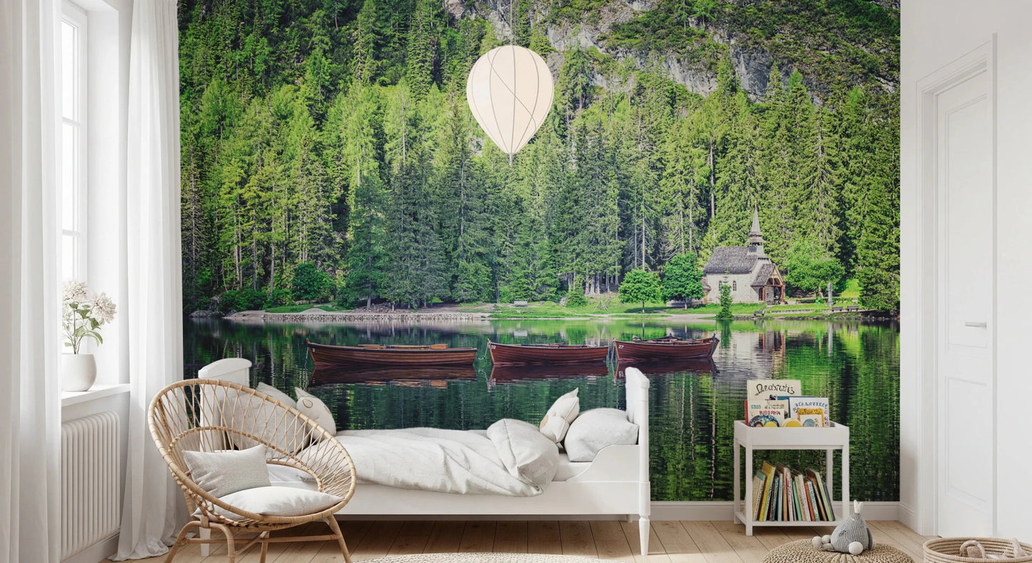 Forest Lake Retreat Wall Mural