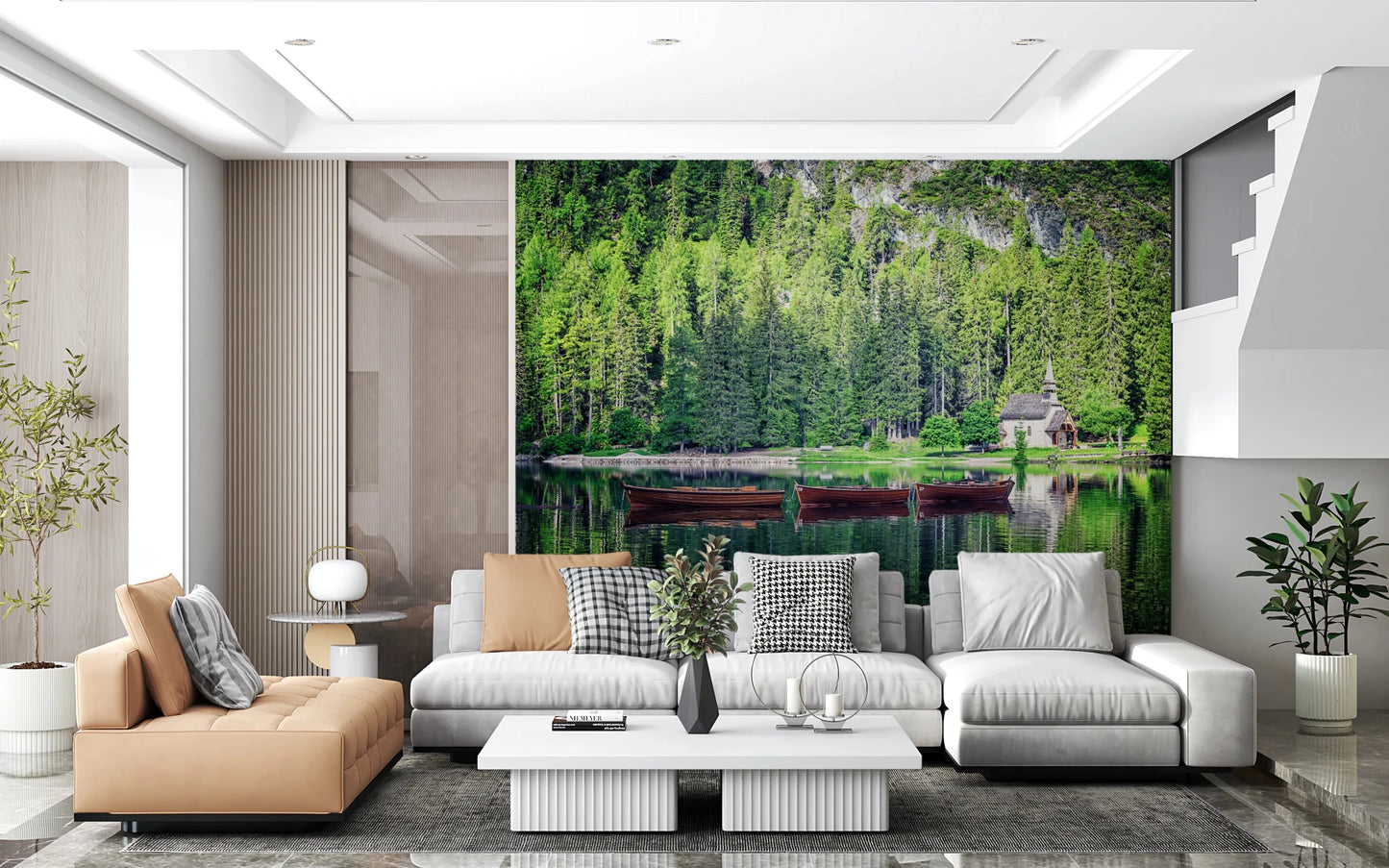 Forest Lake Retreat Wall Mural
