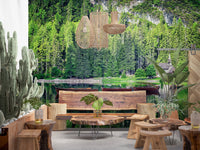 Forest Lake Retreat Wall Mural