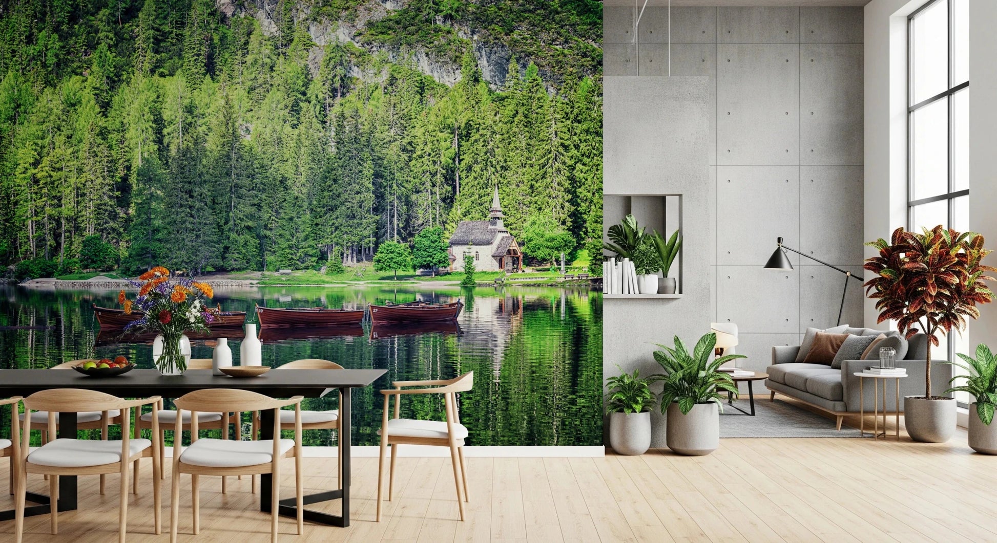 Forest Lake Retreat Wall Mural