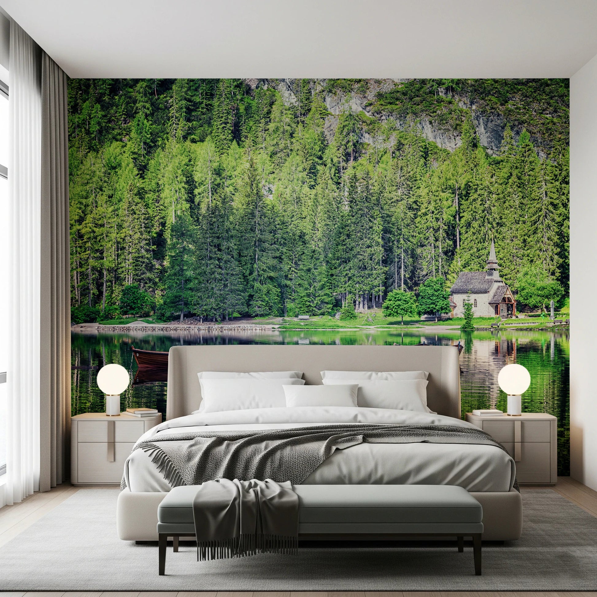 Forest Lake Retreat Wall Mural