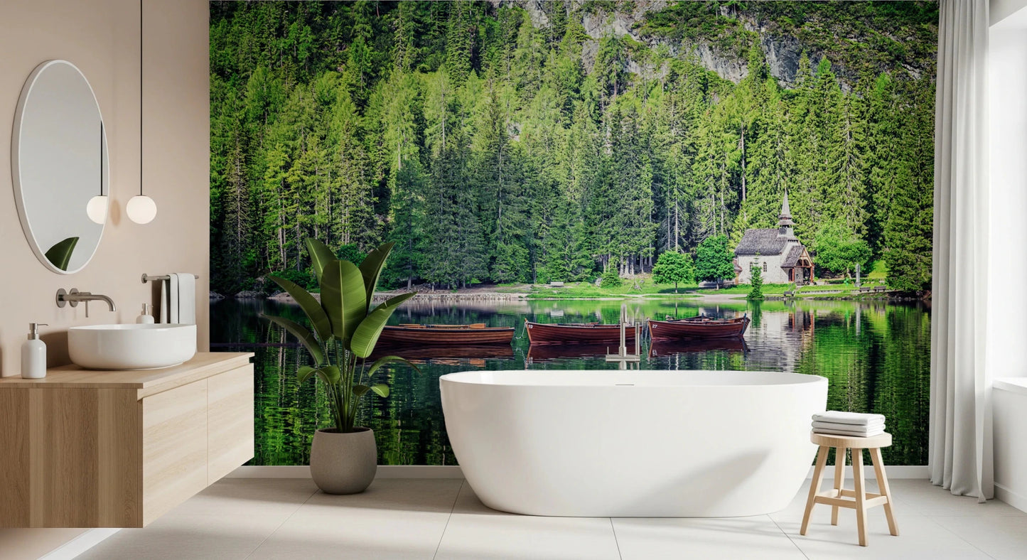 Forest Lake Retreat Wall Mural