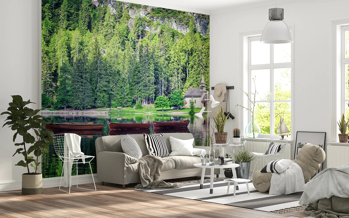 Forest Lake Retreat Wall Mural