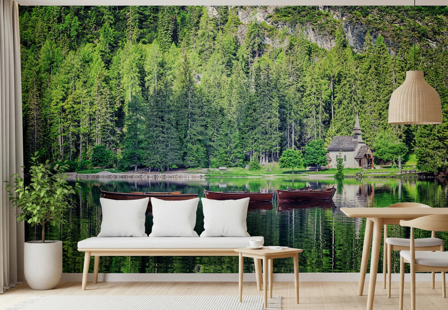 Forest Lake Retreat Wall Mural