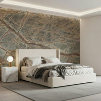 A peaceful natural texture mural on decorative wallpaper.