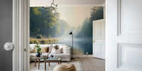 Dreamy forest and water wall art

