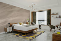Misty sepia forest mural – Forest Valley Sepia Wallpaper