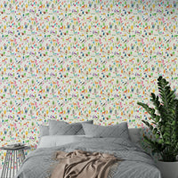 Whimsical forest animal theme wall covering


