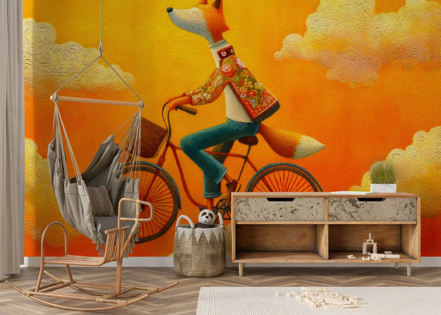 Fox's Aerial Adventure Wall Mural