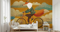 Fox's Autumnal Ride Wall Mural