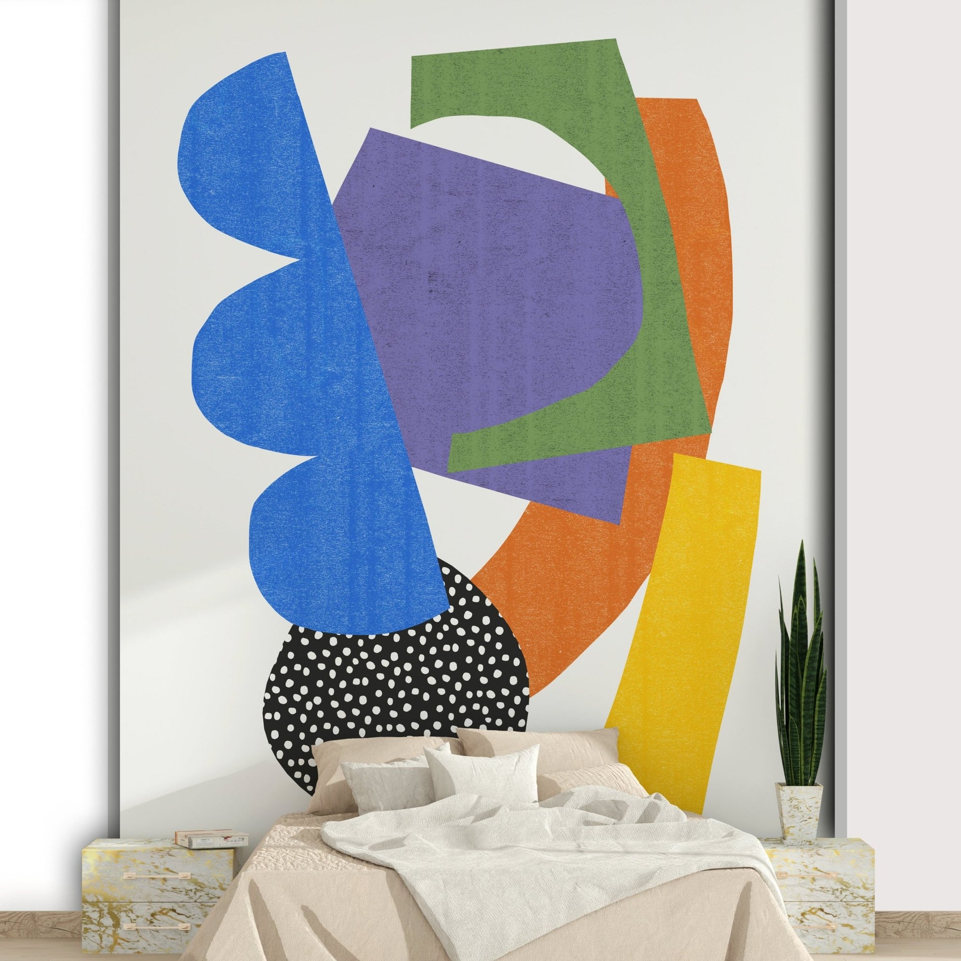 Fragmented Harmony mural bringing bold design to any space

