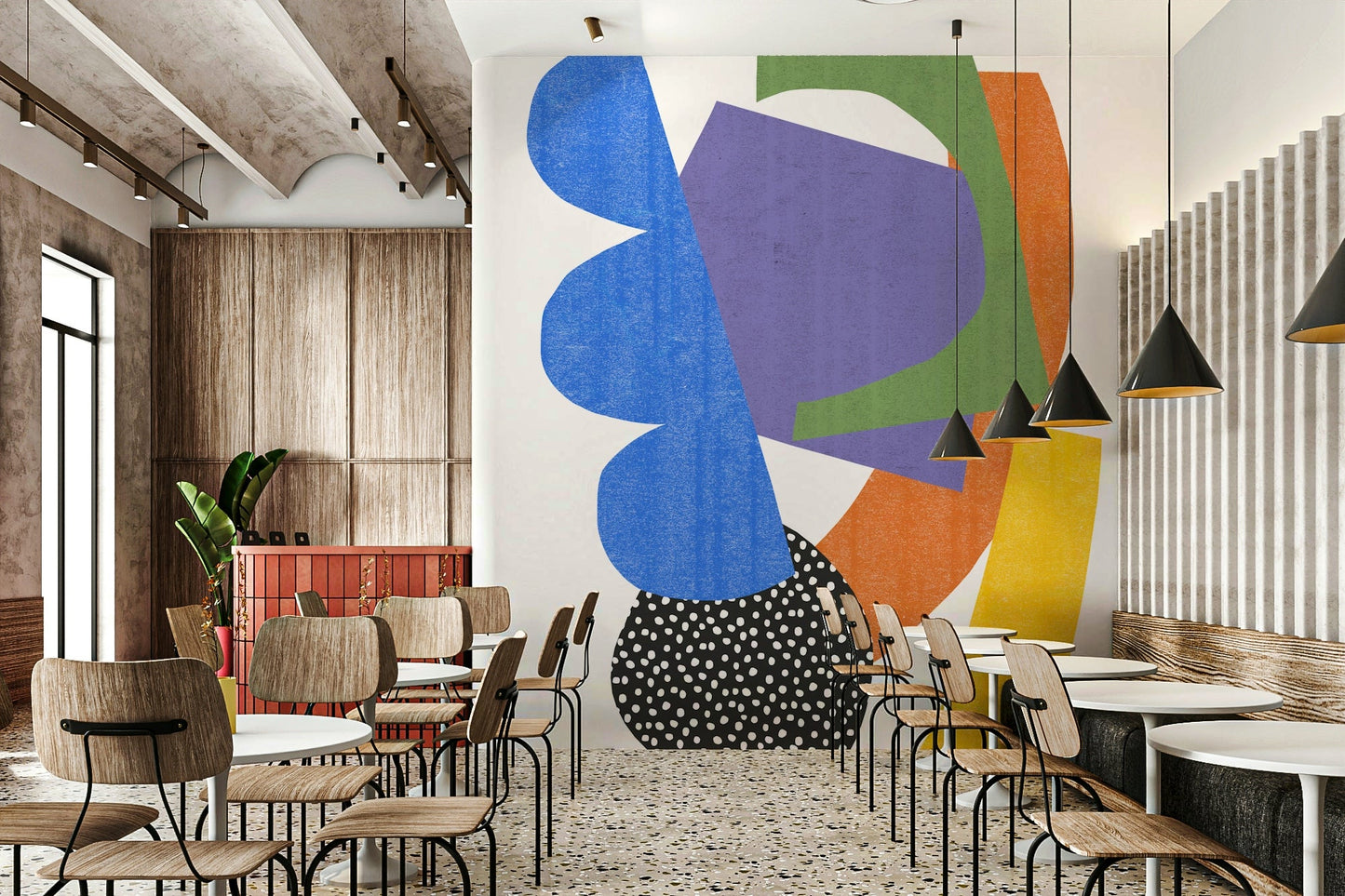 High-quality wall mural representing unity through complexity

