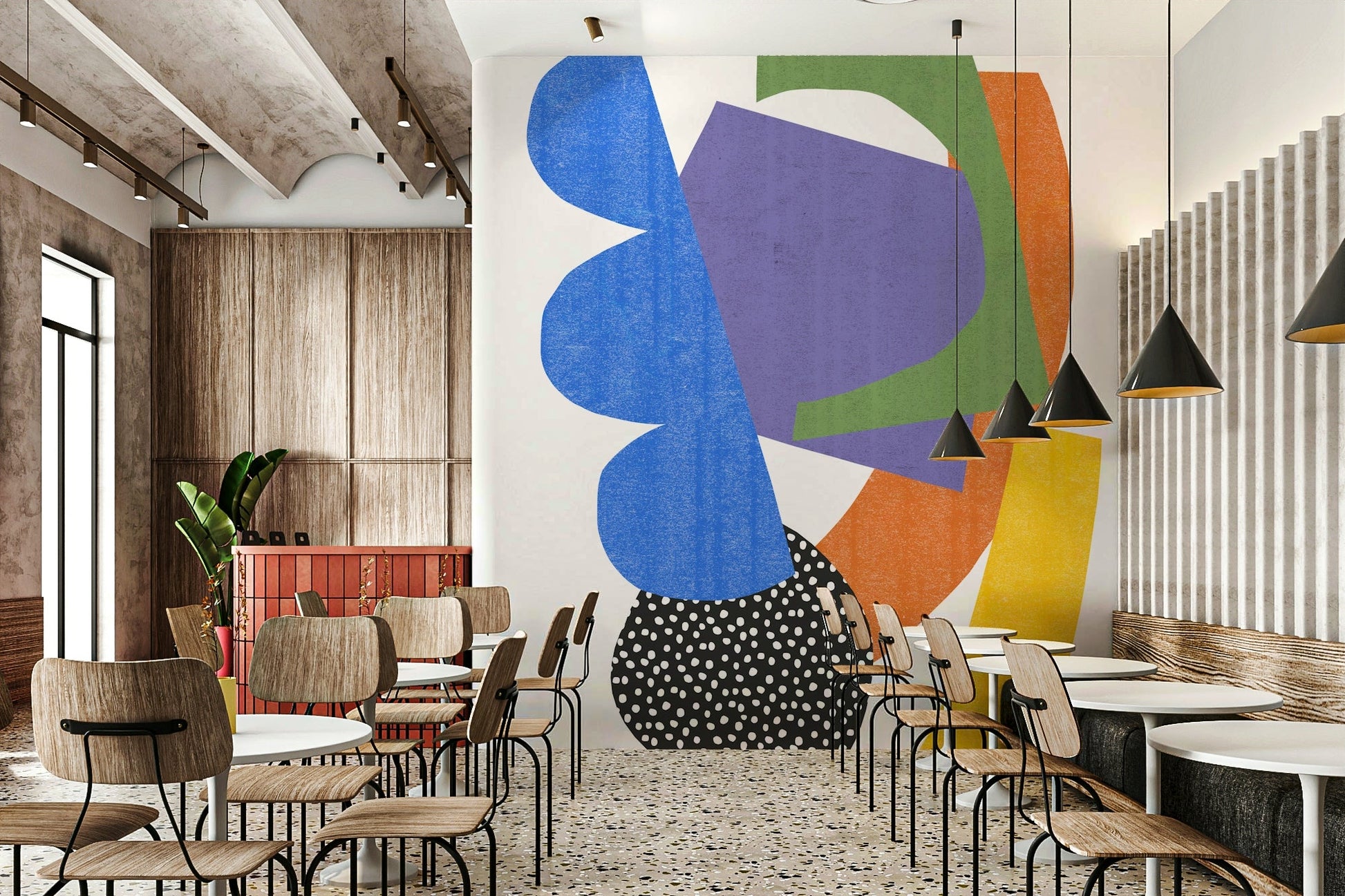 High-quality wall mural representing unity through complexity

