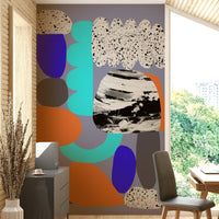 Fresh purple hues creating a dynamic focal point on your walls

