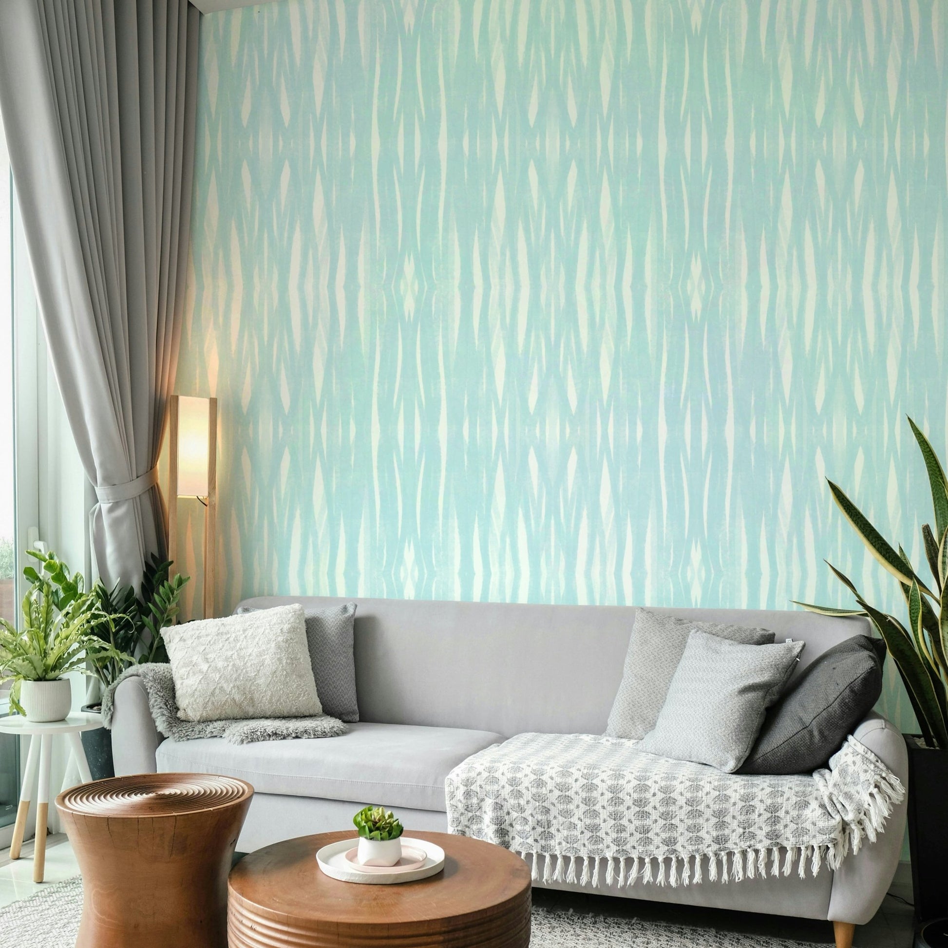 Frozen lake and frosty trees wallpaper for cozy spaces

