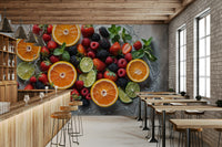 A seamless pattern for a kitchen or dining room.

