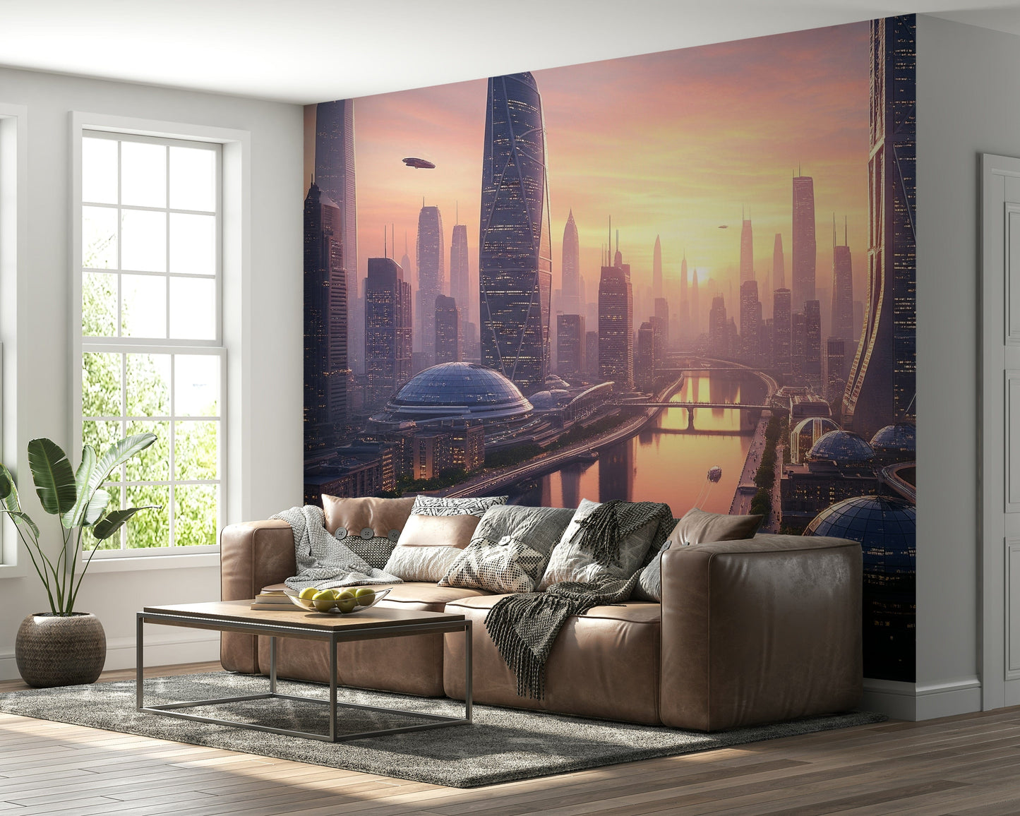 Future Metropolis Wall Mural