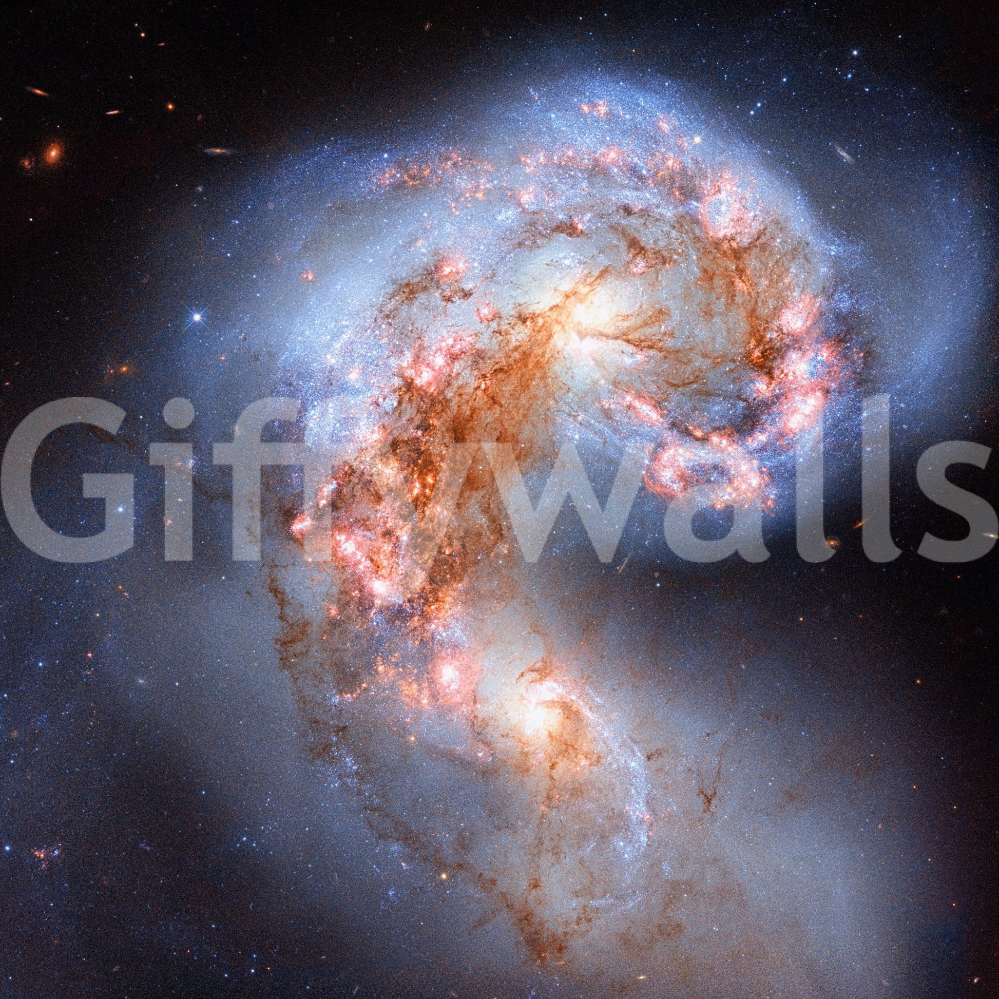 The design is non-realistic and interpretive.

