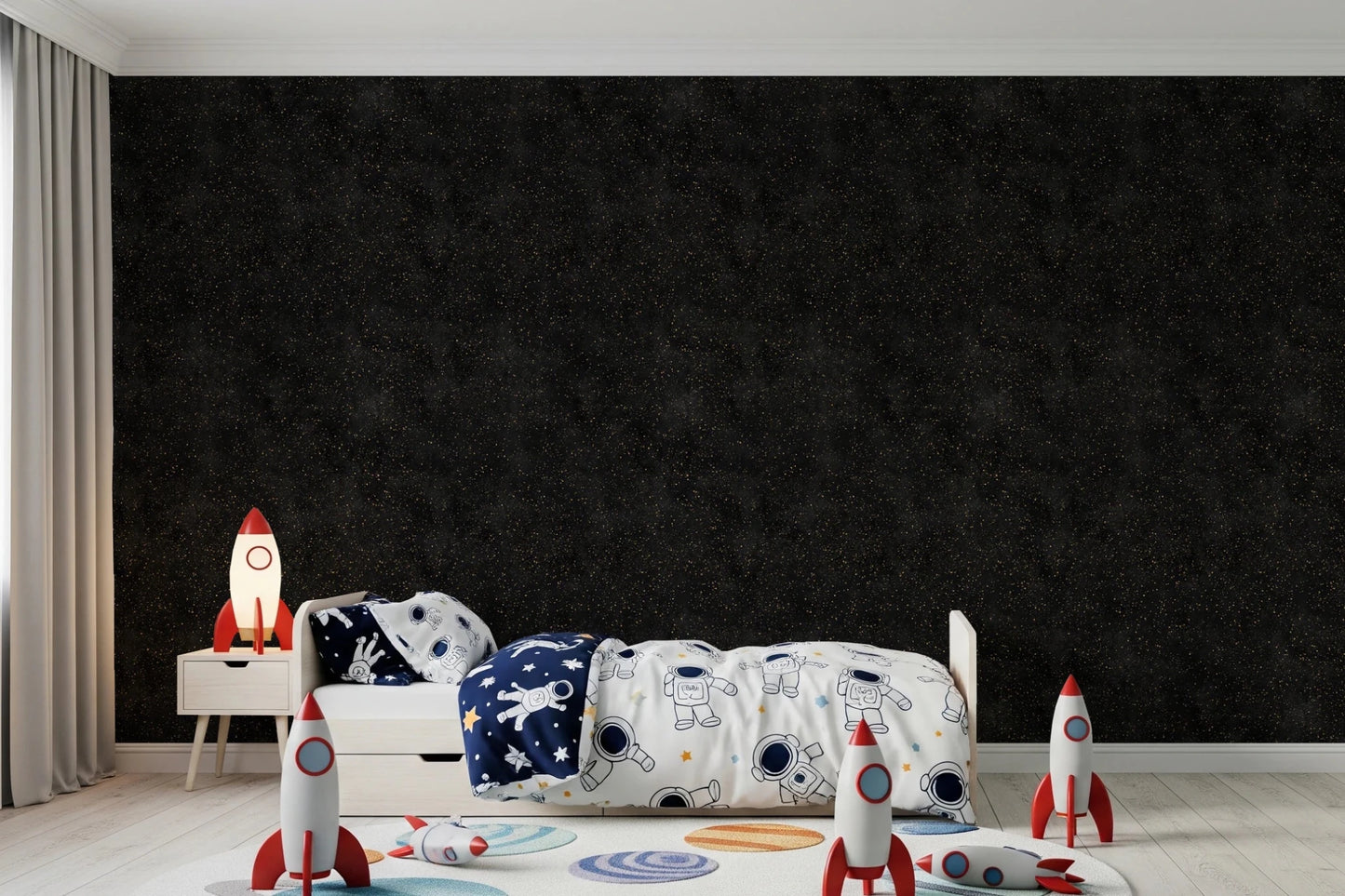 Galactic Star Field - Charcoal Wallpaper⁠