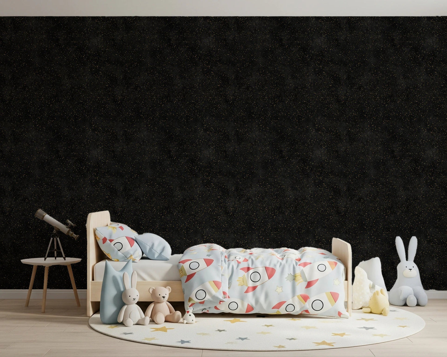 Galactic Star Field - Charcoal Wallpaper⁠