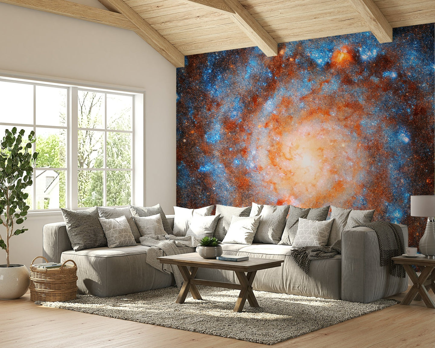 The celestial shapes are a central focus of the image.

