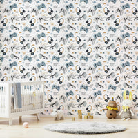 White gaming background wall design

