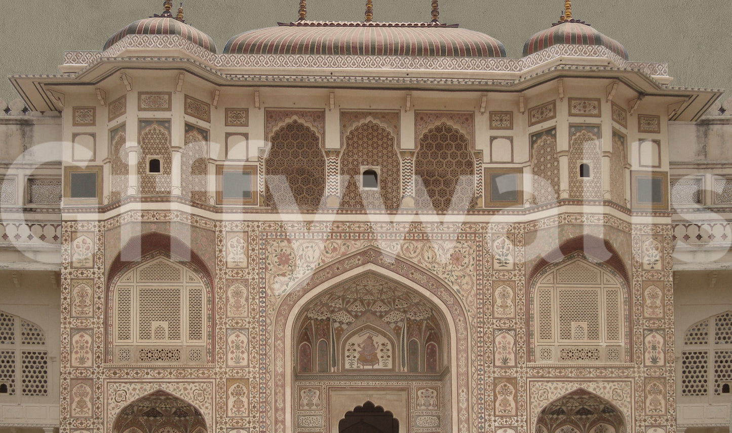 The style is a soft-focus illustration or a painterly design.

